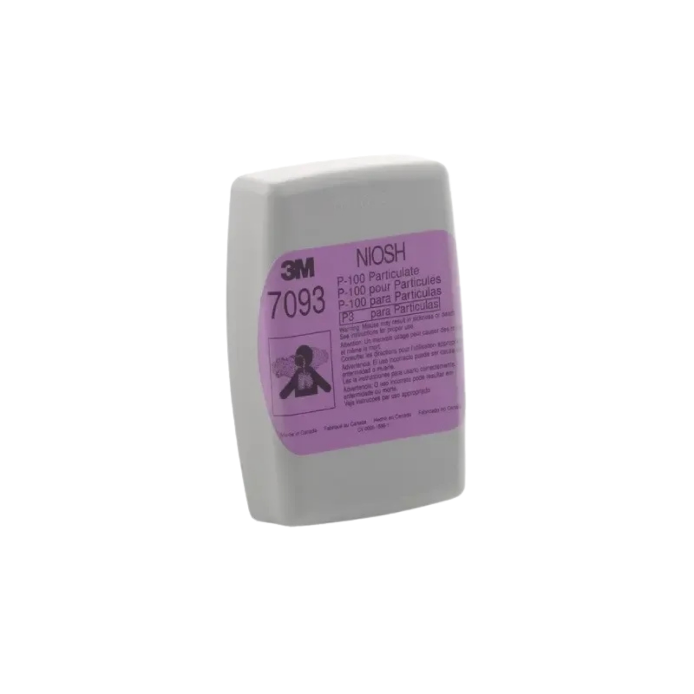 Filtro 3M 7093B P100 - Alta Eficiencia de Filtración contra Partículas y Humos Metálicos - Imagen 2