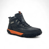 Zapato Casual Ergonómico de Cuero Negro con Suela EVA y Caucho
