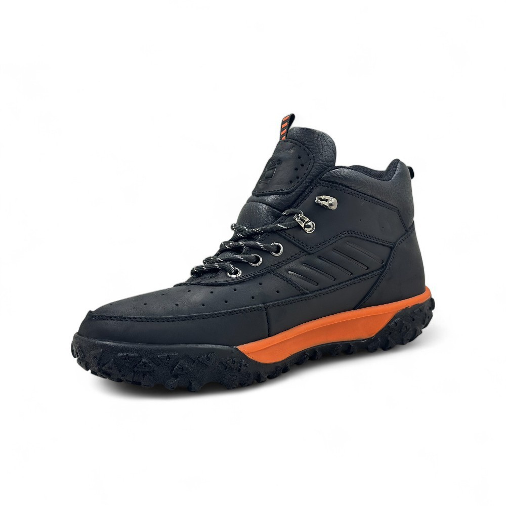 Zapato Casual Ergonómico de Cuero Negro con Suela EVA y Caucho - Imagen 3