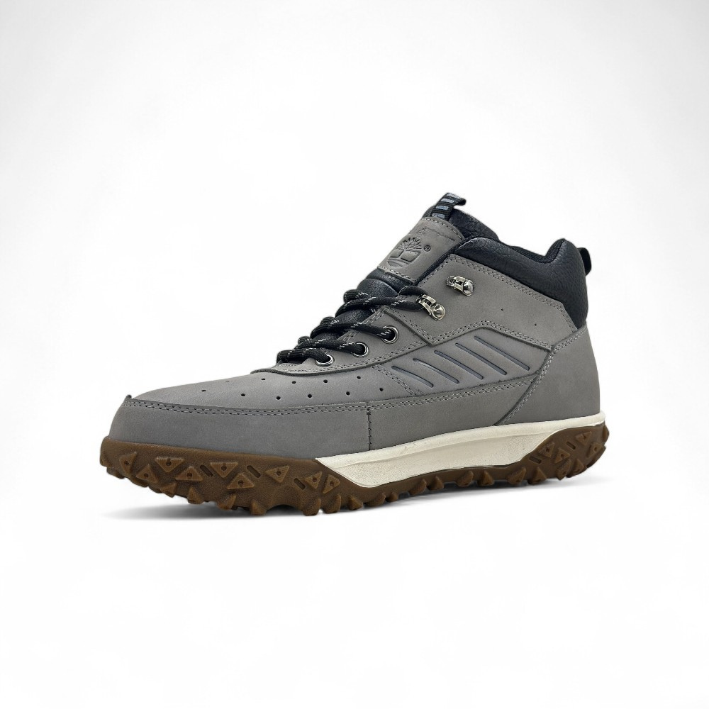Zapato Casual Ergonómico de Cuero Gris con Suela EVA y Caucho - Imagen 3