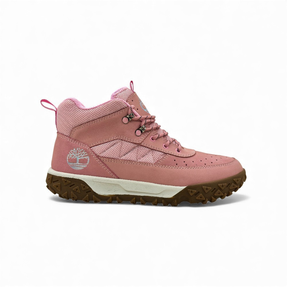 Zapatilla de Cuero Nobuck Rosa para Dama - Imagen 2
