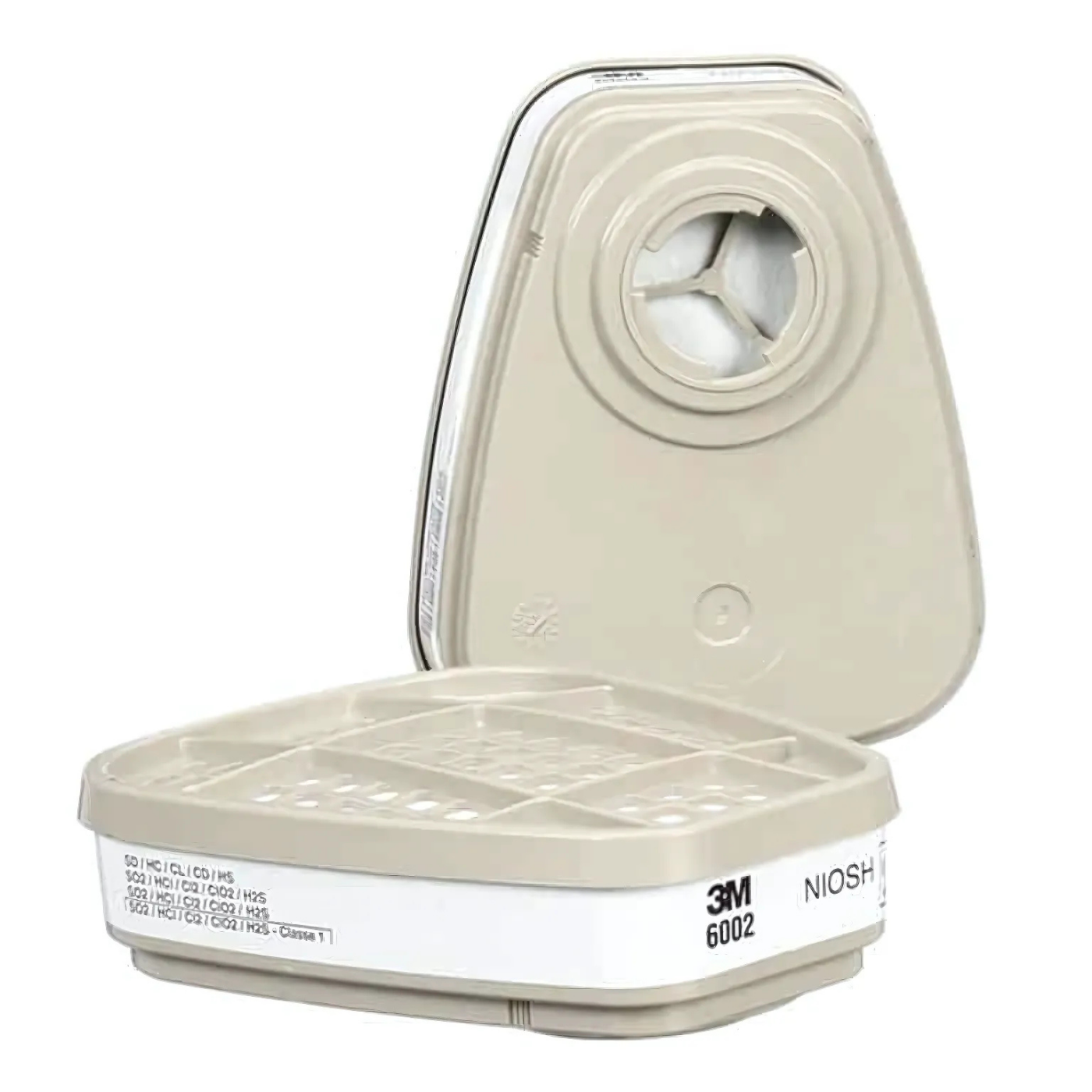 Filtro 3M 6002 - Protección Contra Gases Ácidos, Carritoucho Químico y Compatibilidad con Respiradores 3M