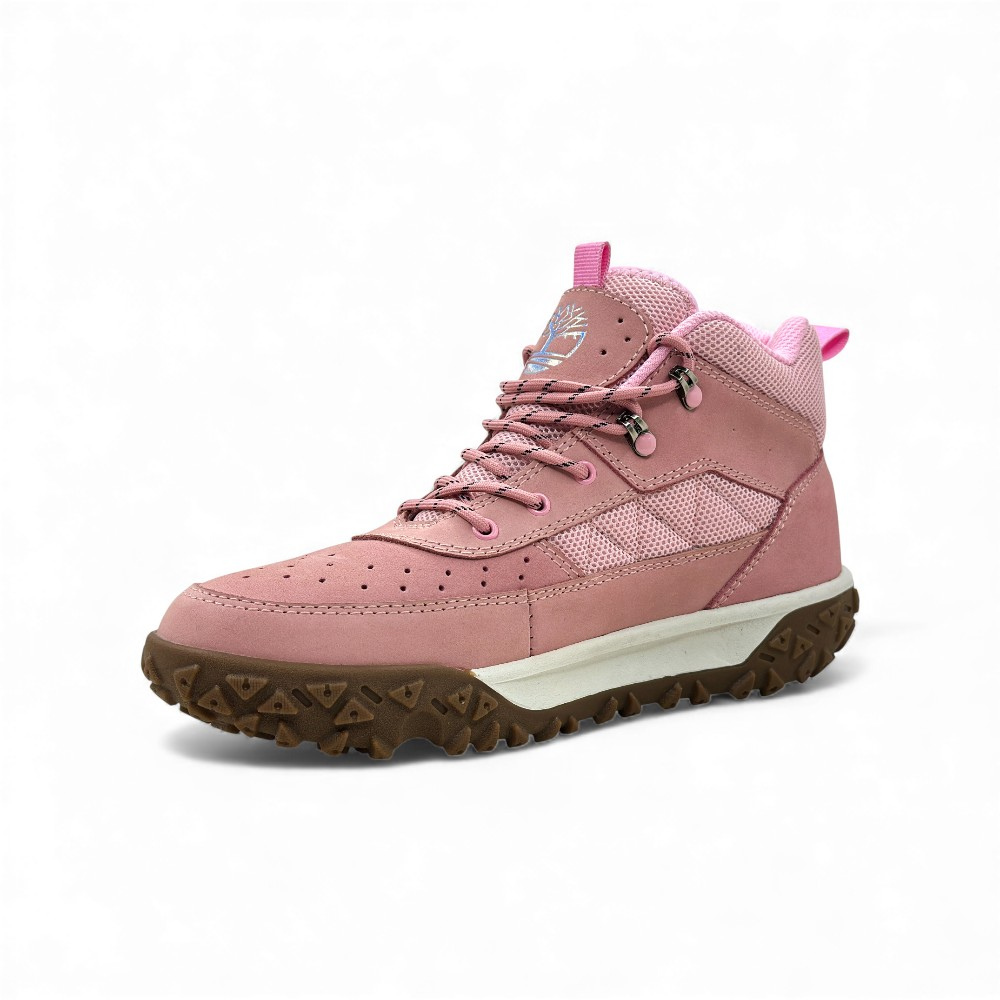 Zapatilla de Cuero Nobuck Rosa para Dama - Imagen 3