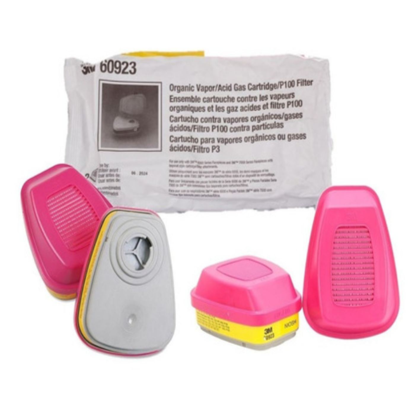 Carritoucho Mixto con Filtro 3M 60923 - Protección Contra Gases Ácidos, Vapores Orgánicos - Imagen 3