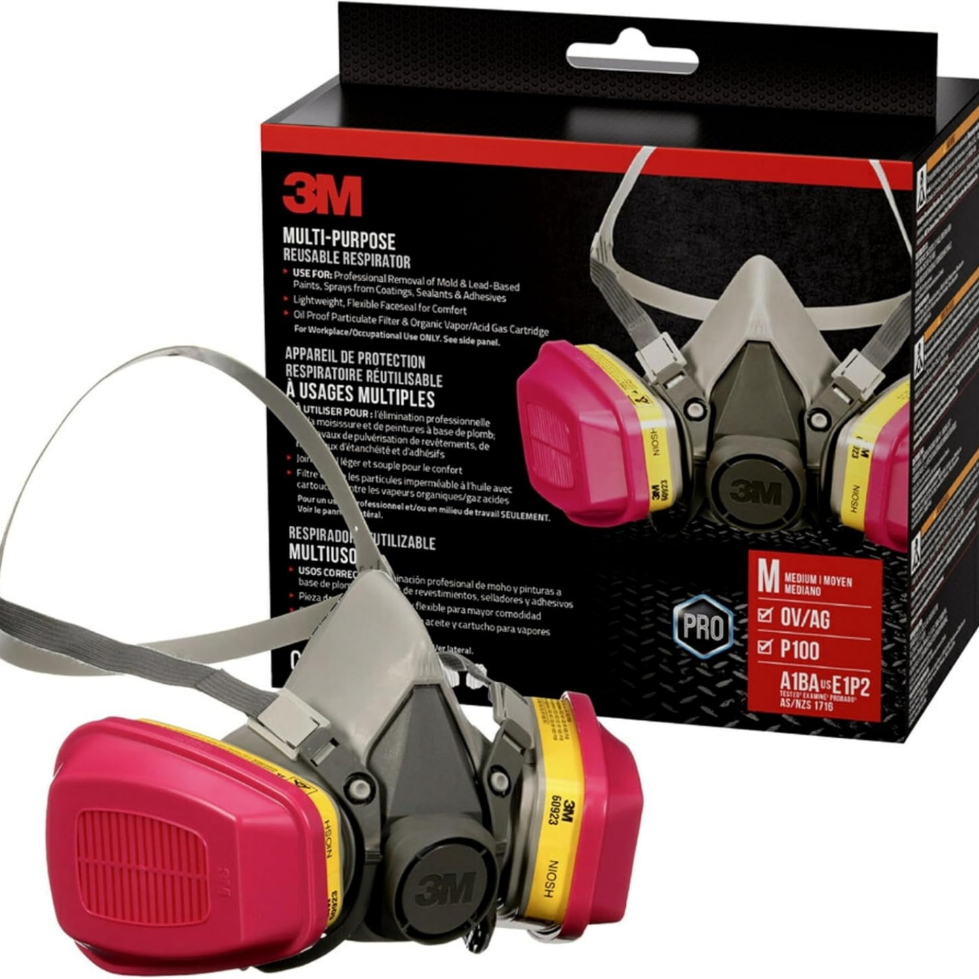 Carritoucho Mixto con Filtro 3M 60923 - Protección Contra Gases Ácidos, Vapores Orgánicos - Imagen 4
