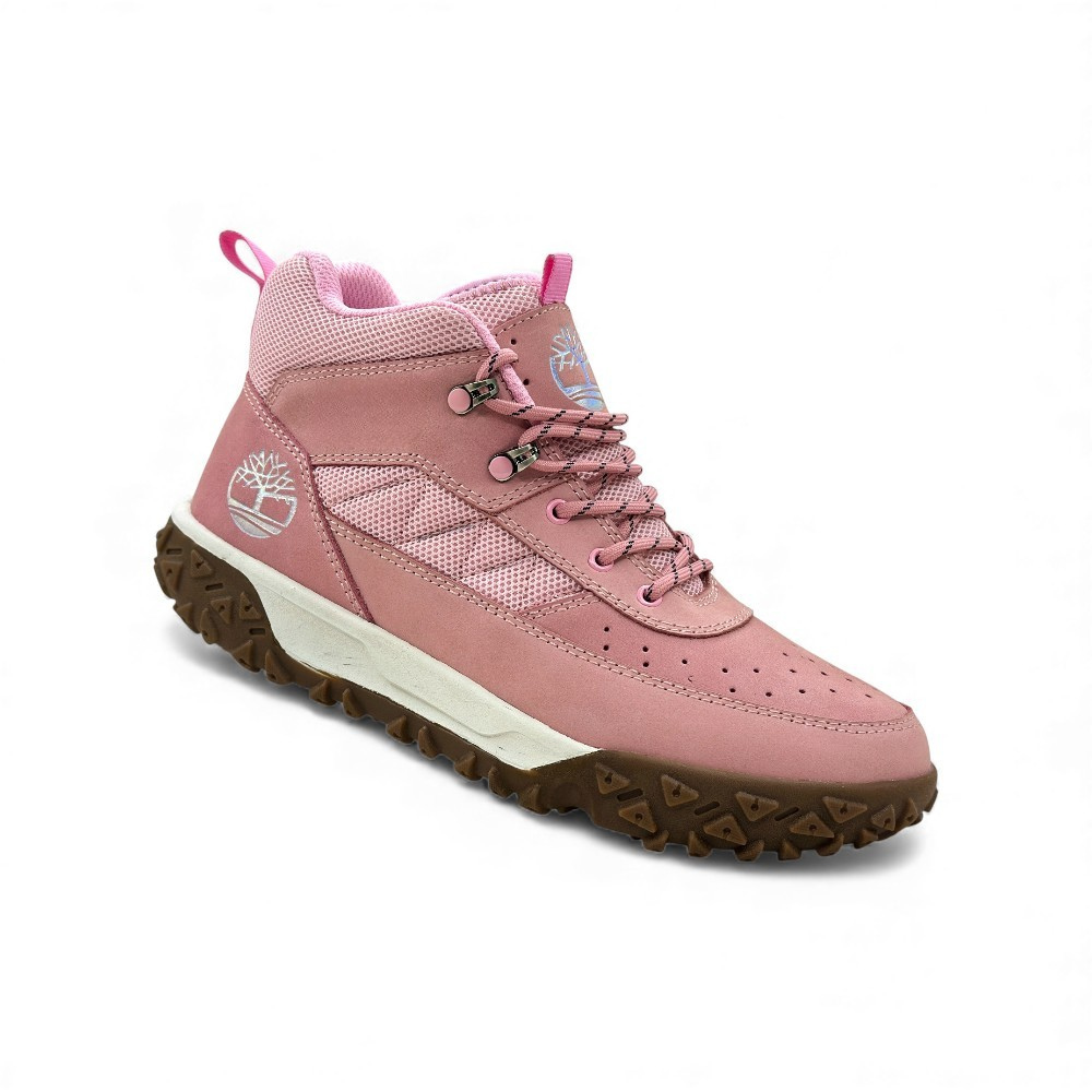 Zapatilla de Cuero Nobuck Rosa para Dama - Imagen 4