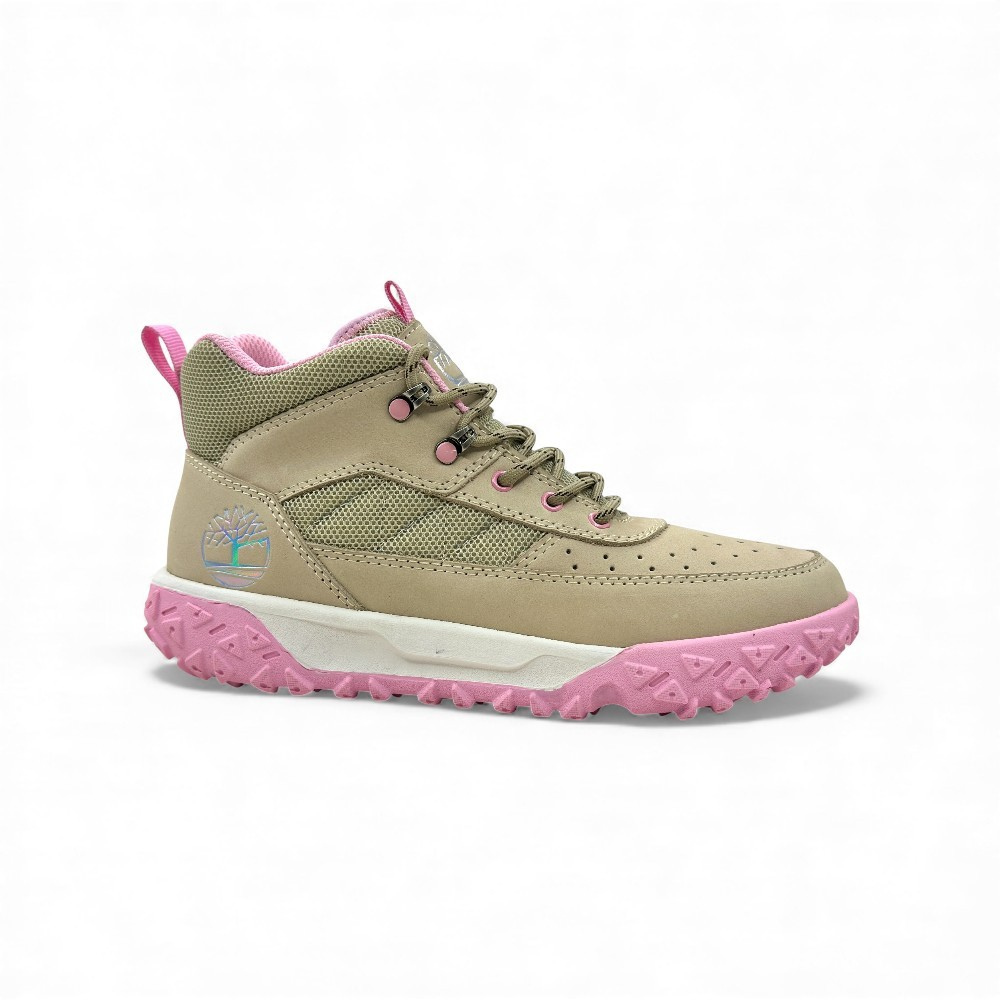 Zapatilla de Cuero Nobuck Beige para Dama - Imagen 2
