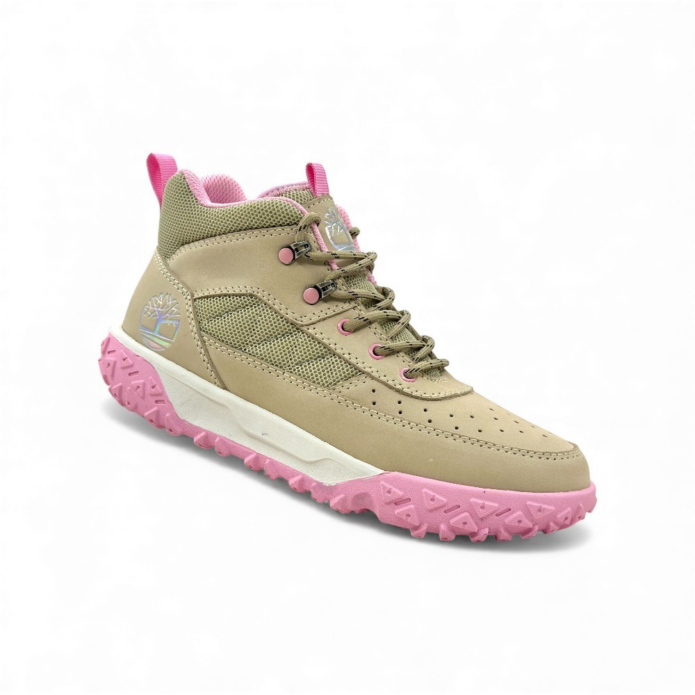 Zapatilla de Cuero Nobuck Beige para Dama - Imagen 4