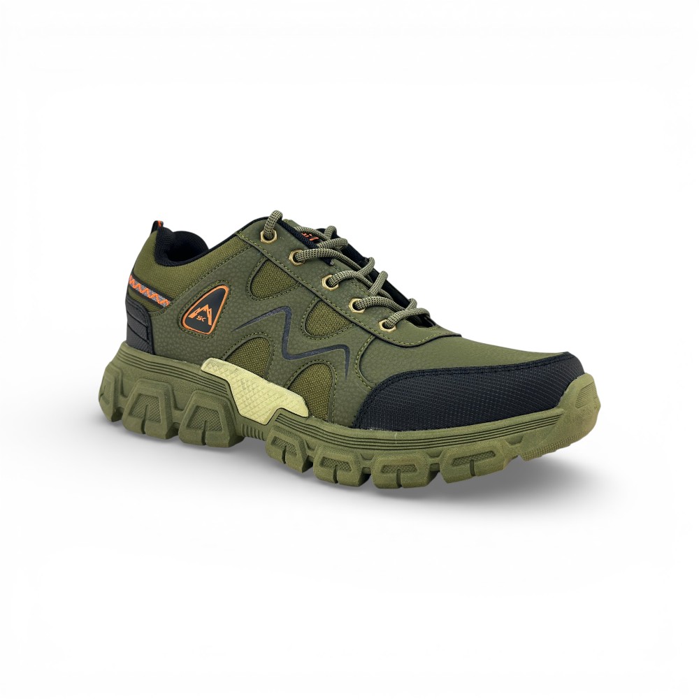 Zapatilla Verde para Hombre | Calzado Ergonómico con Suela de Goma y Pasadores de Nylon 👟🍃