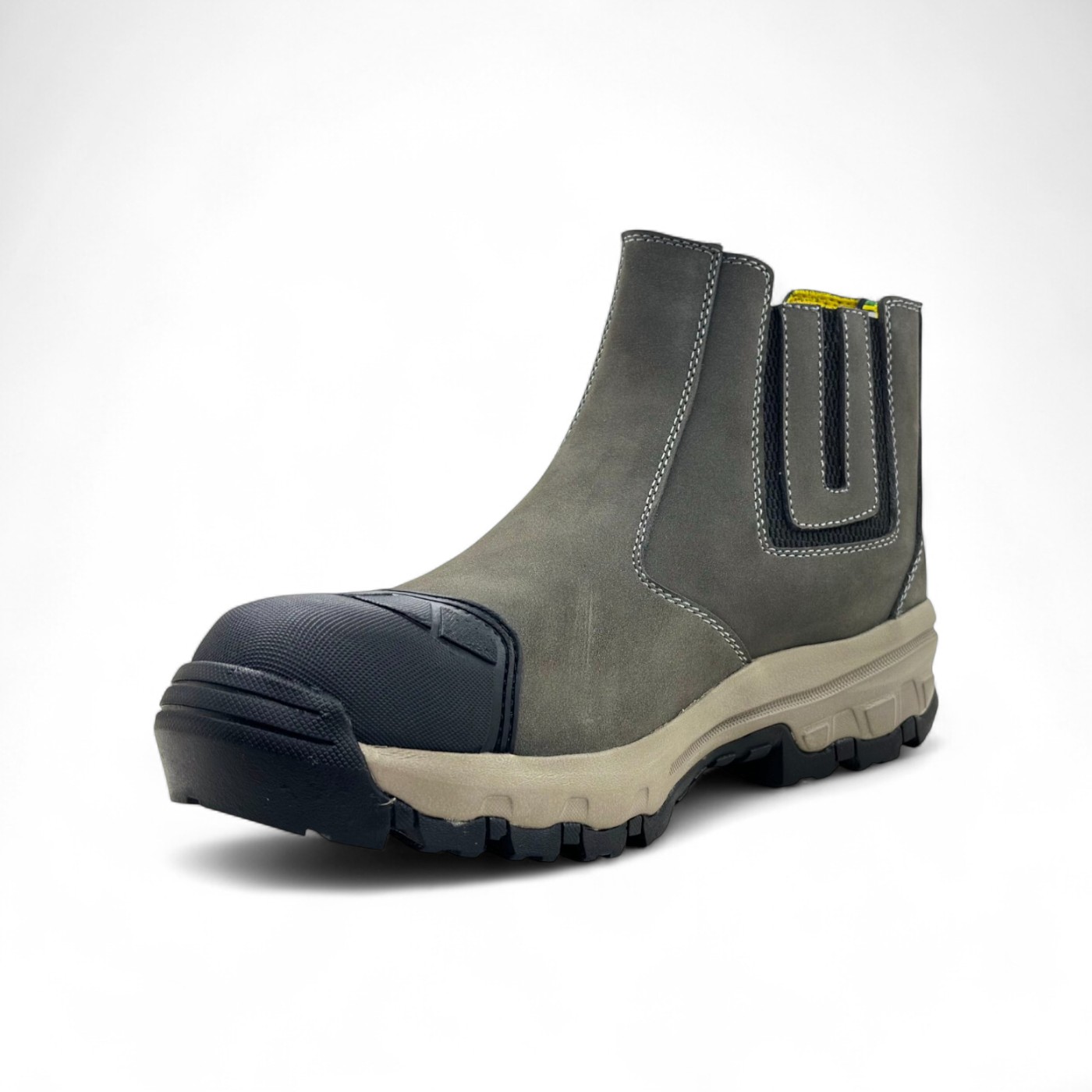 Botas Campera Goldpiers Caña Baja Gris con Punta de Acero y Suela Antideslizante - Imagen 3
