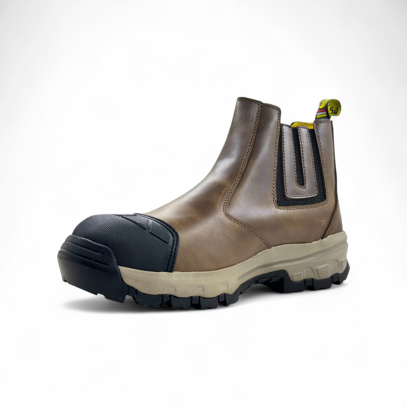 Botas Campera Goldpiers Caña Baja Marrón con Punta de Acero y Suela Antideslizante - Imagen 3