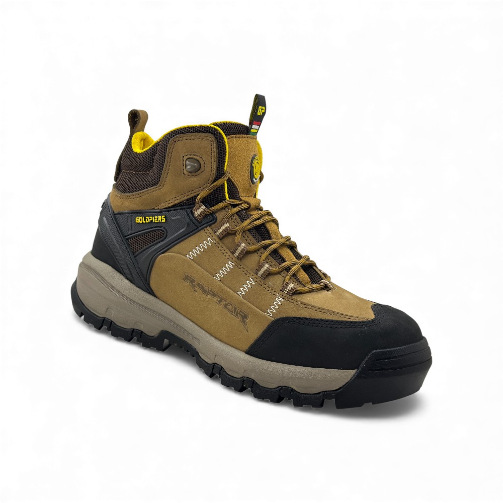Bota de Seguridad Goldpiers Raptor | Cuero Nobuck, Puntera de Acero y Suela EVA+Caucho 🥾💥 - Imagen 4