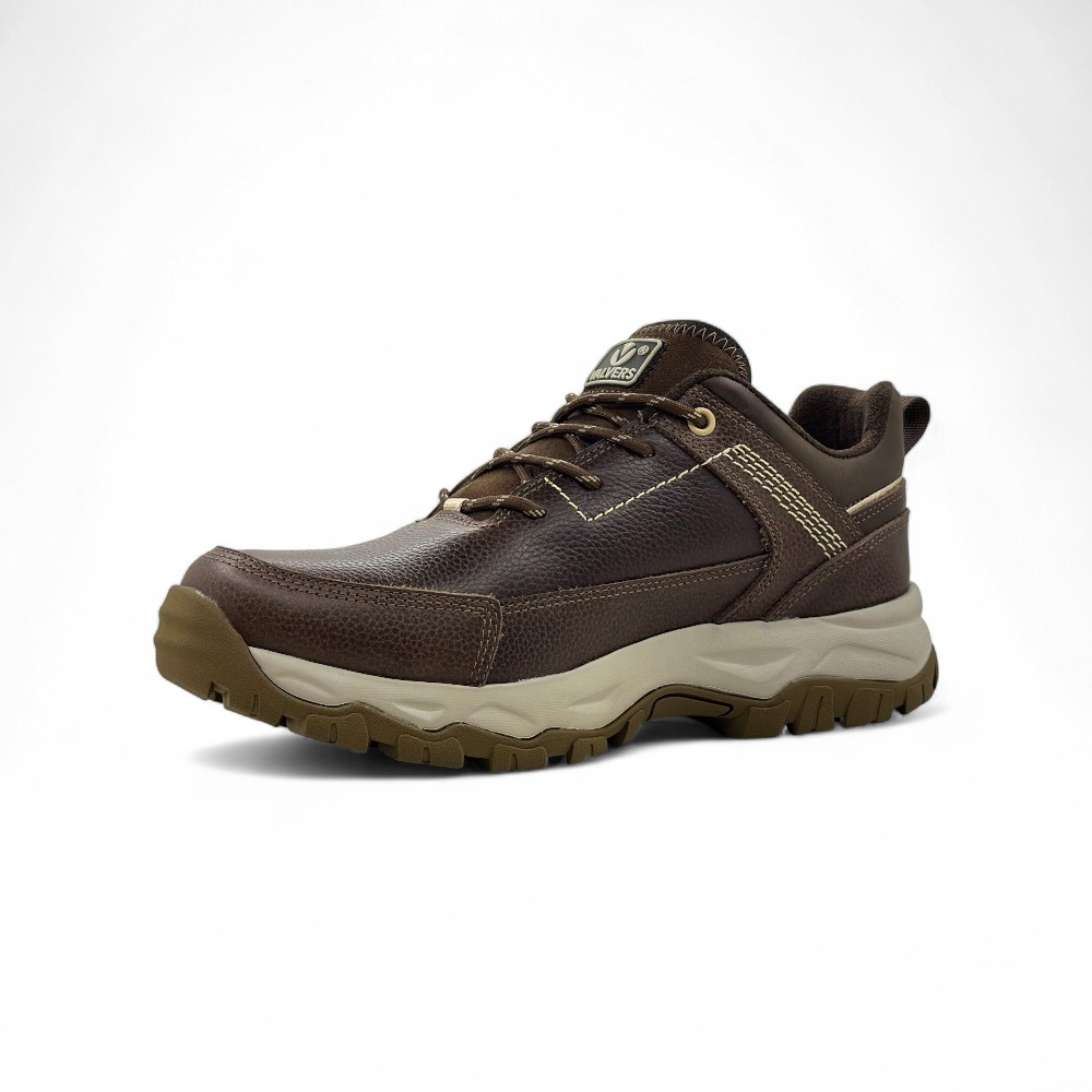 Zapato Casual de Cuero Valvers Ergonomico Marrón con Suela EVA y Caucho - Imagen 3