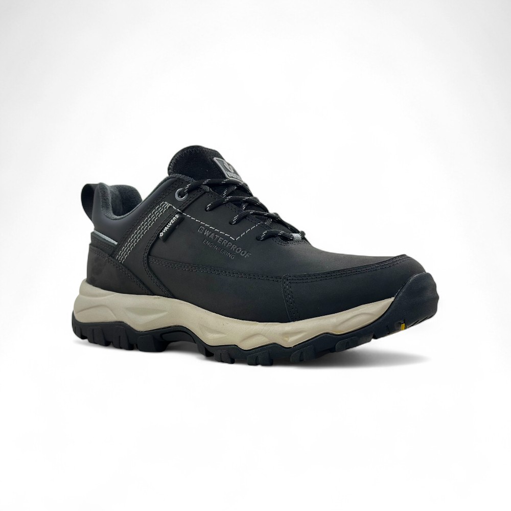 Zapato Casual de Cuero Valvers Ergonomico Negro con Suela EVA y Caucho