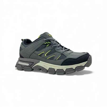 Zapatilla Gris para Hombre | Calzado Ergonómico con Suela de Goma y Pasadores de Nylon 👟🧑‍🦰