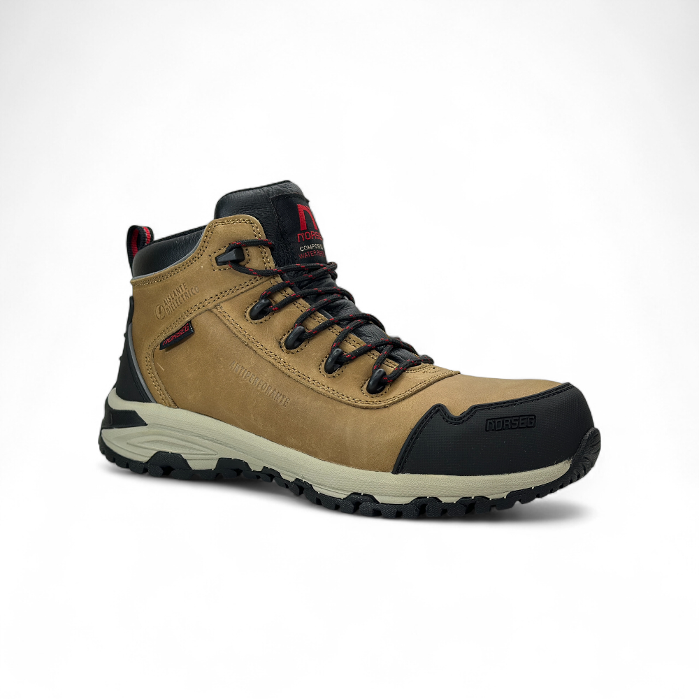 Zapato de Seguridad Cuero River Norseg - Con Puntera de Composite y Suela Antideslizante