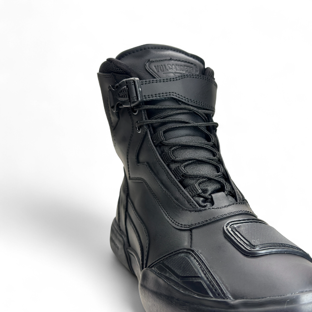 Zapatos de Motociclista en cuero Negro - Imagen 4