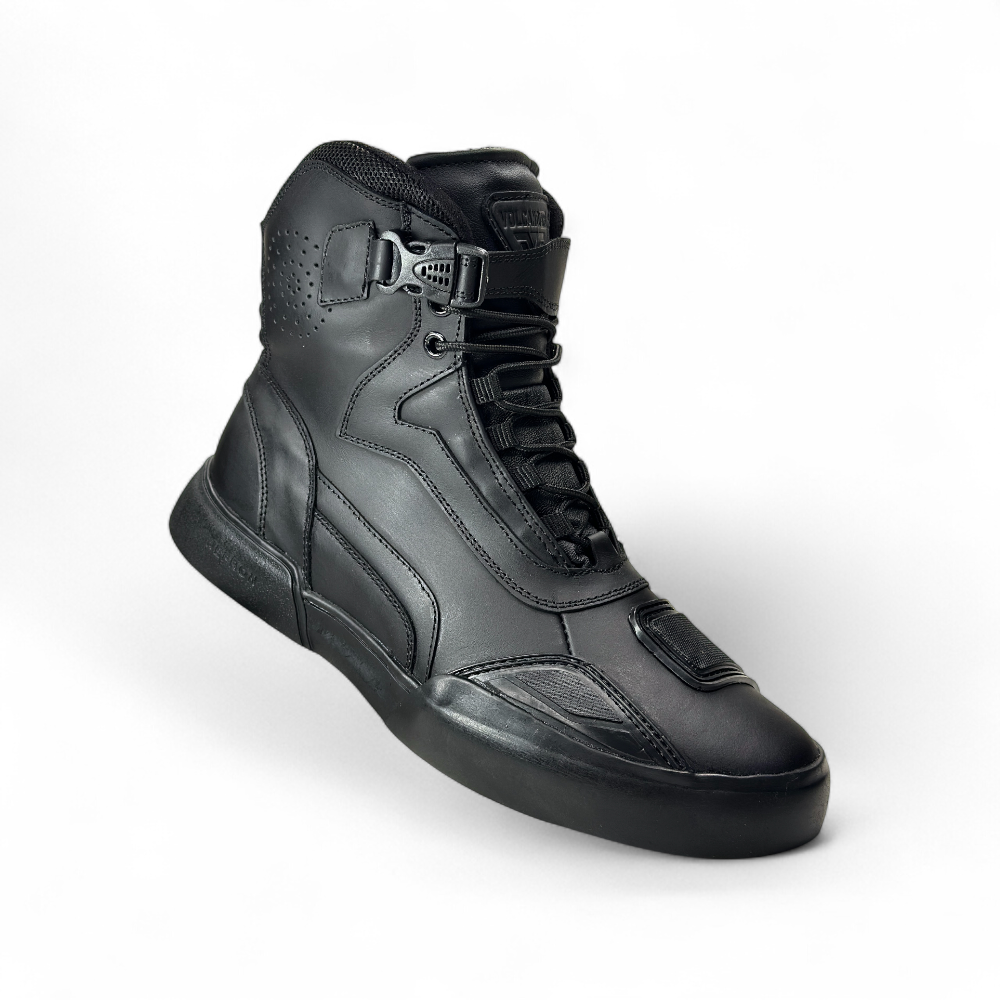 Zapatos de Motociclista en cuero Negro - Imagen 2