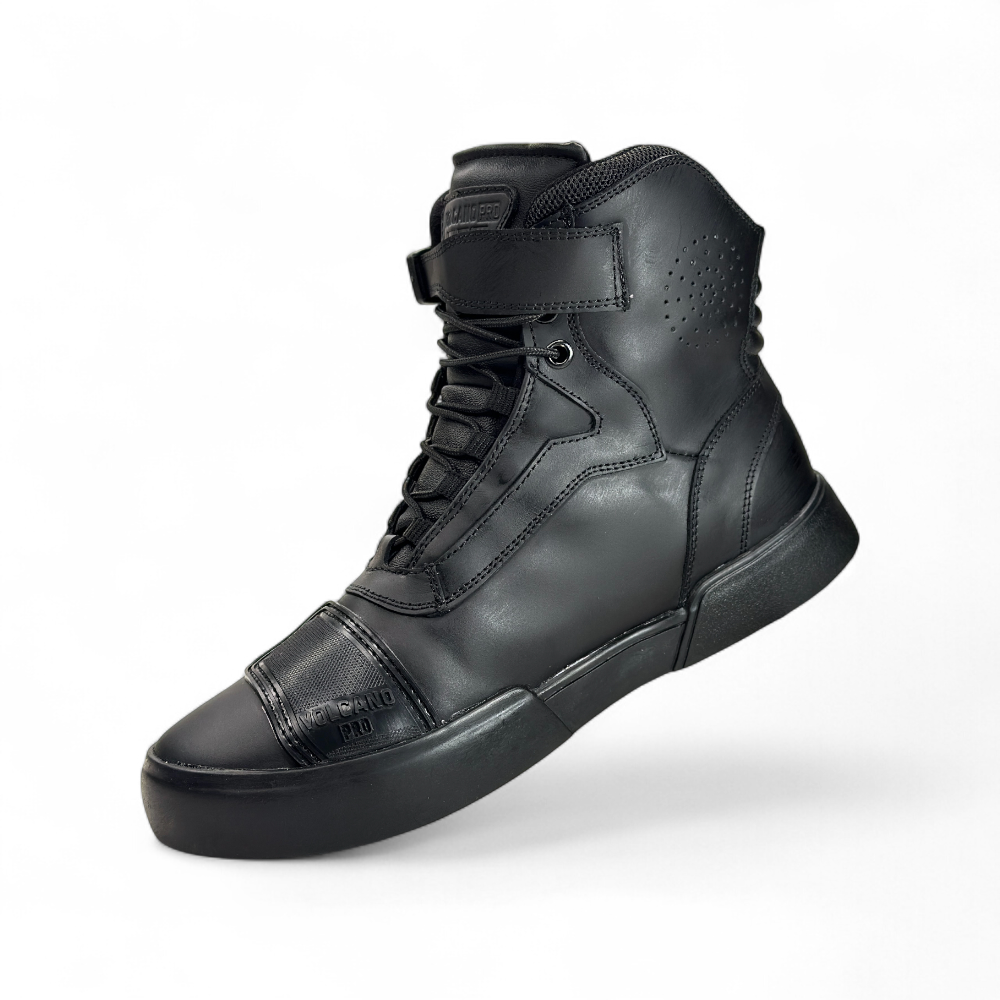 Zapatos de Motociclista en cuero Negro - Imagen 3