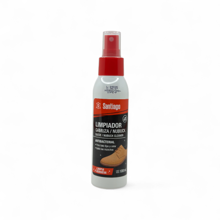 Limpiador de Gamuza y Cuero Nobuck Santiago 100 ml - Elimina Manchas y Restaura la Apariencia