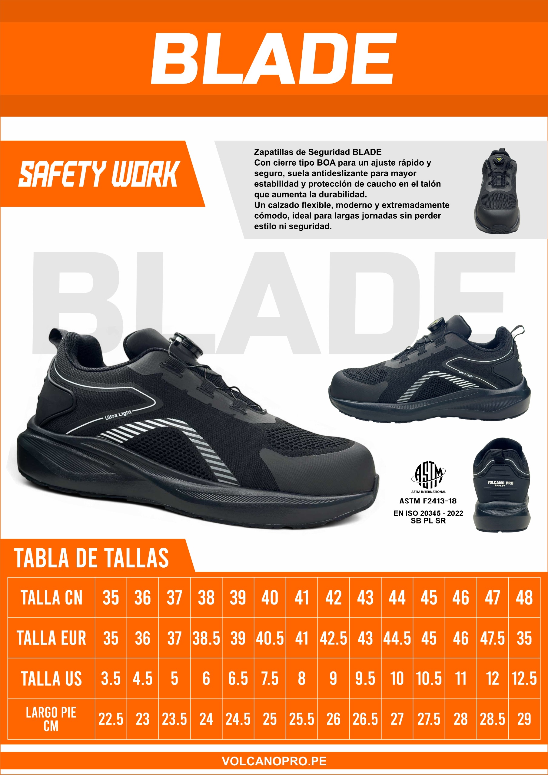 ZAPATILLA DE SEGURIDAD DIELECTRICA ANTIPERFORANTE BLADE - Imagen 11