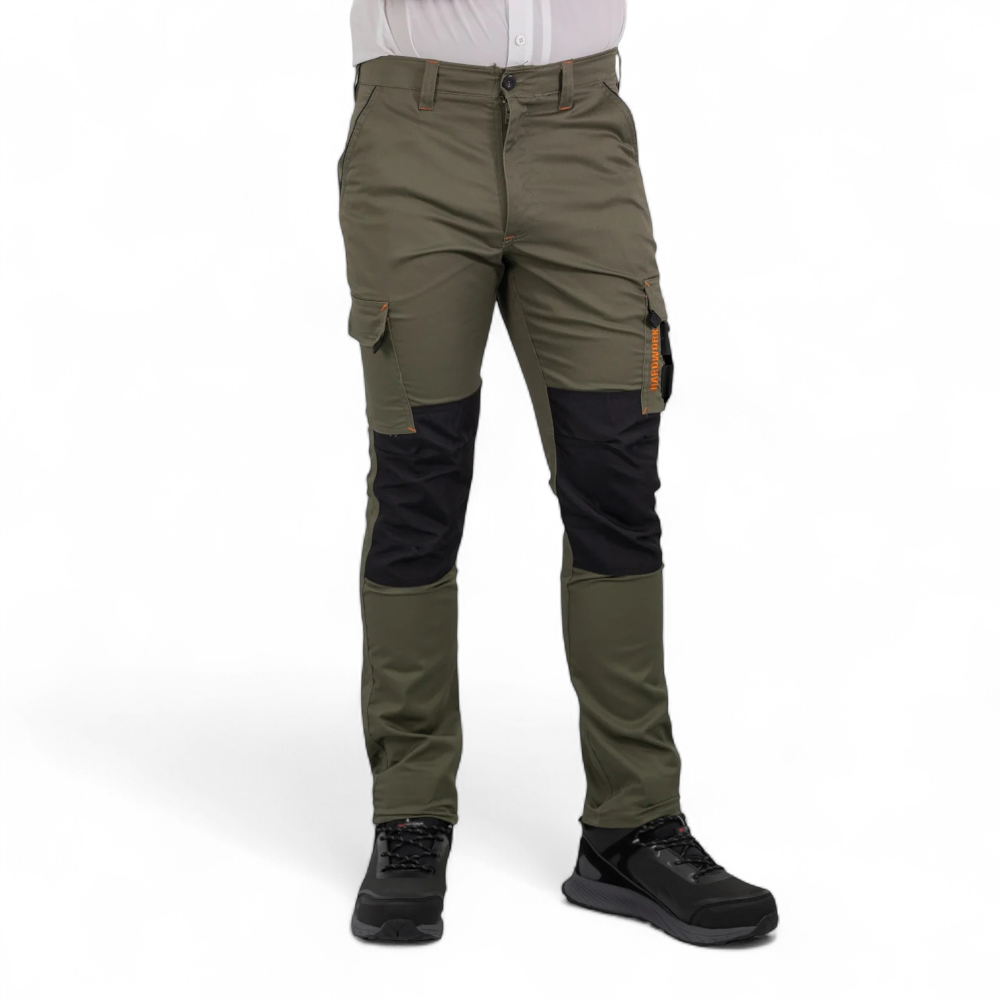 Pantalón Cargo HW Dakota Spandex Olivo con Protección UV+50 y Tecnología Quickdry - Imagen 2