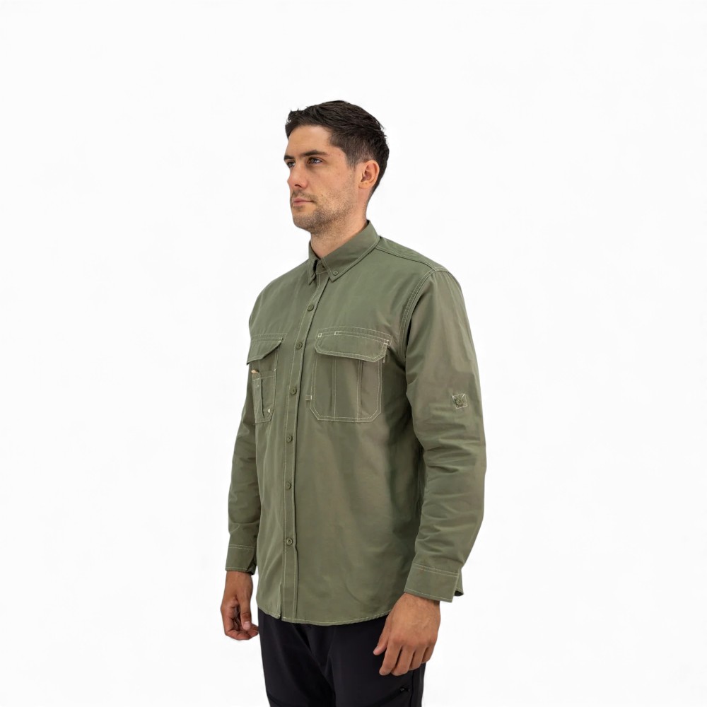 CAMISA Hard Work DUCK DRY Verde - Imagen 3