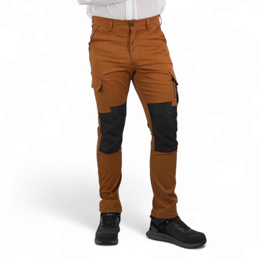 PANTALON HARDWORK DAKOTA SPANDEX CAMEL - Imagen 2