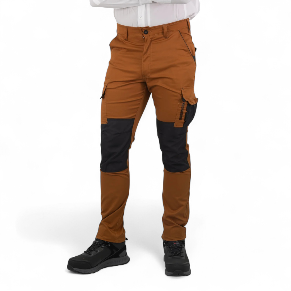 PANTALON HARDWORK DAKOTA SPANDEX CAMEL - Imagen 3