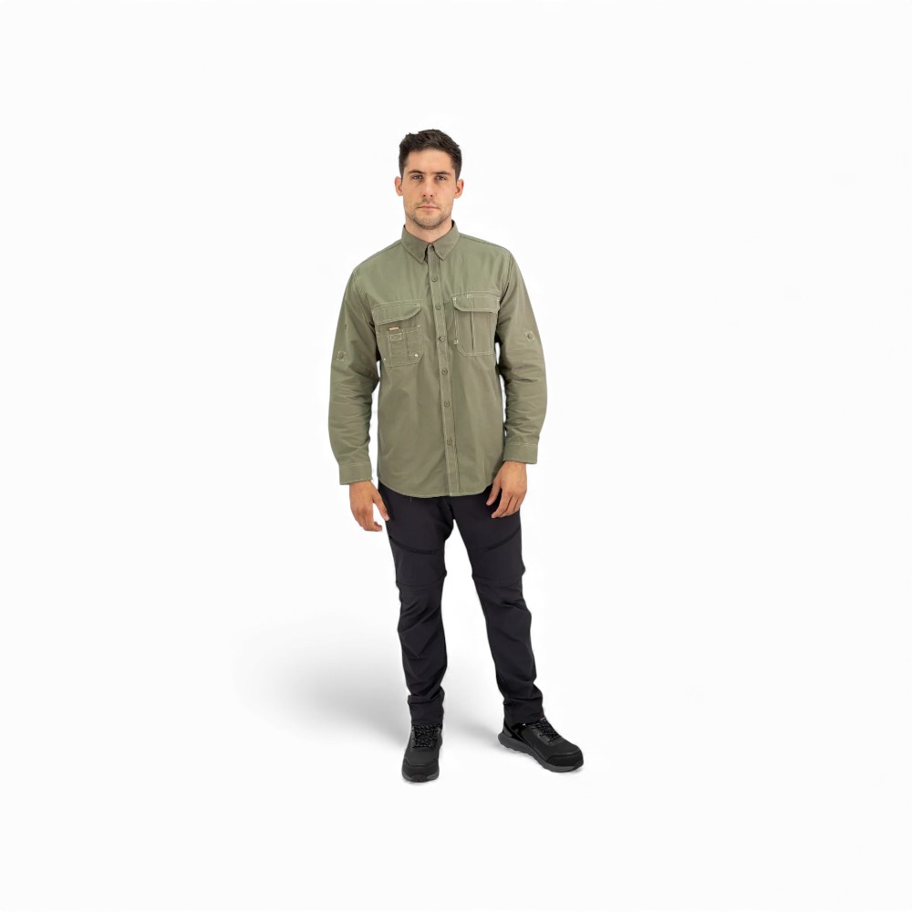 CAMISA Hard Work DUCK DRY Verde - Imagen 5